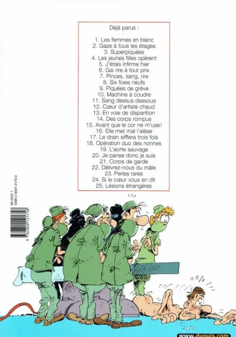 Verso de l'album Les Femmes en Blanc Tome 13 En voie de disparition