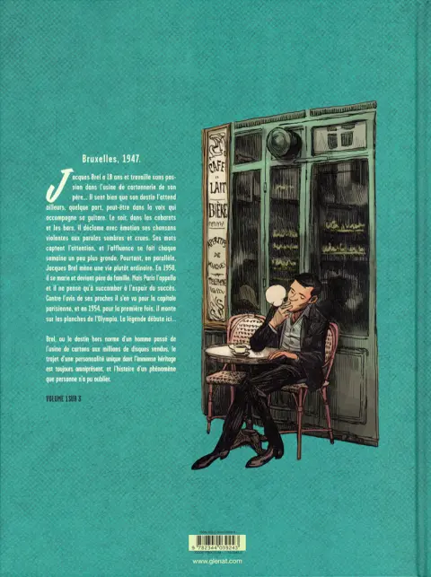 Verso de l'album Brel : une vie à mille temps Vol. 1 Quand on n'a pas que la musique