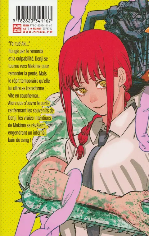 Verso de l'album Chainsaw Man 10 Moi vouloir être chien
