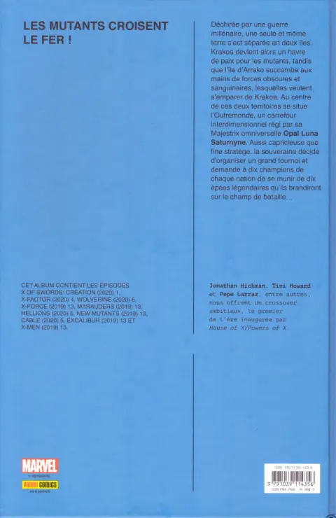 Verso de l'album X of Swords Vol. 1