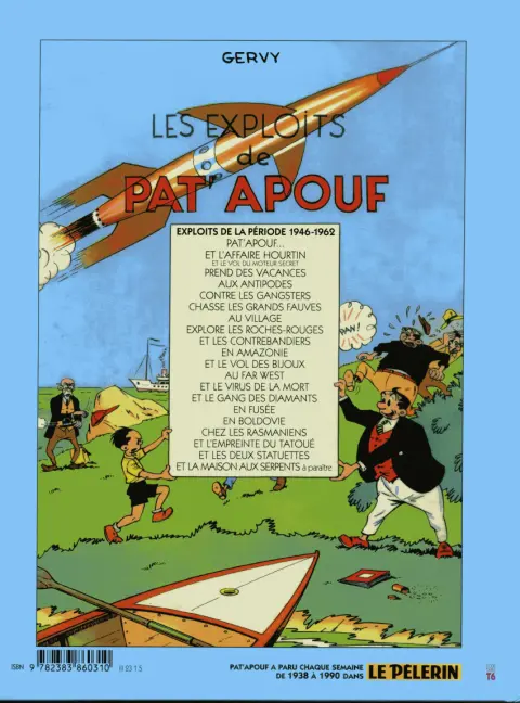 Verso de l'album Editions du Triomphe Tome 17 Pat'apouf et les deux statuettes