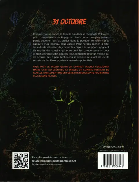 Verso de l'album Sombres citrouilles
