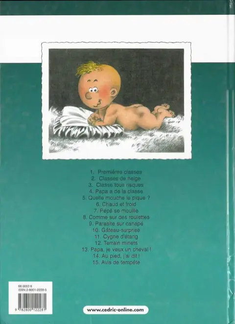 Verso de l'album Cédric Tome 9 Parasite sur canapé
