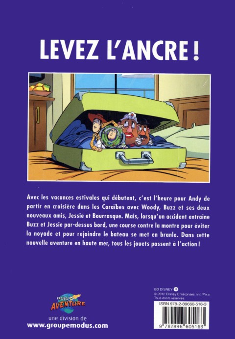 Verso de l'album BD Disney Tome 18 Jouets à bord