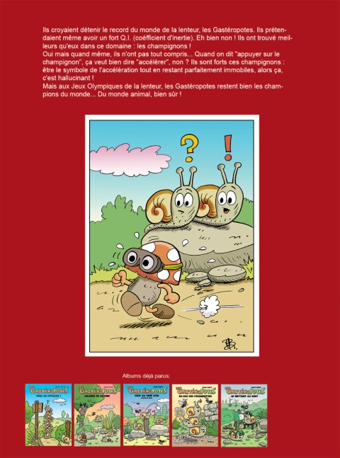 Verso de l'album Les GastéroPotes Tome 6 Le pied sur le champignon