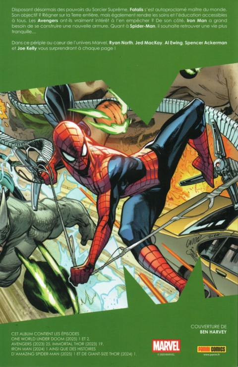 Verso de l'album Marvel World Volume 01