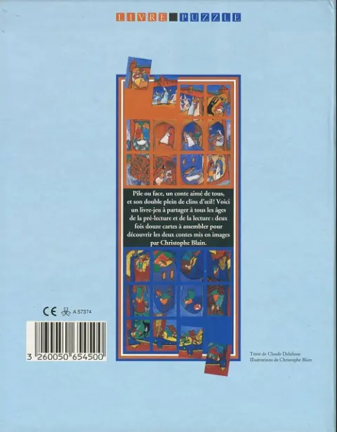 Verso de l'album La belle au bois dormant