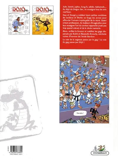 Verso de l'album Dôjô le temple des arts martiaux Tome 2