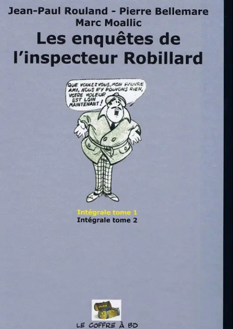 Verso de l'album Les Enquêtes de l'inspecteur Robillard Tome 1