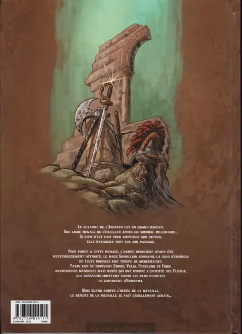 Verso de l'album Les Fléaux d'Enharma Tome 1 Le Terreau des braves