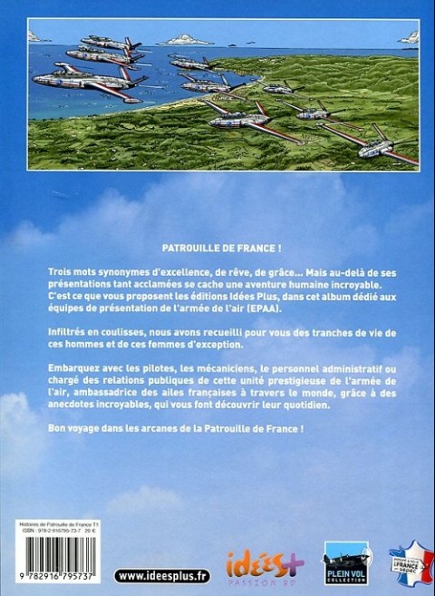 Verso de l'album Histoires de patrouille de France Tome 1 Le Jour d'avant...