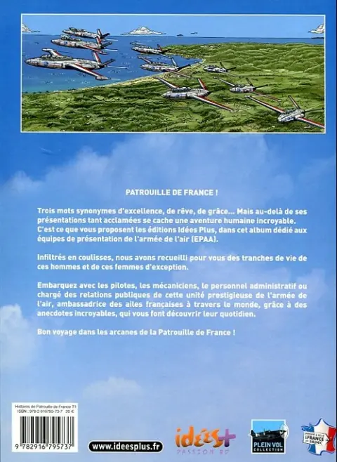 Verso de l'album Histoires de patrouille de France Tome 1 Le Jour d'avant...
