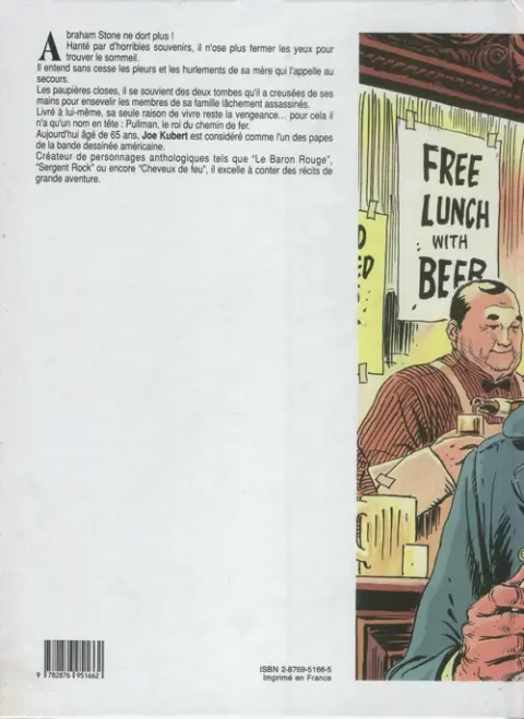 Verso de l'album Abraham Stone Tome 1 Rat des villes