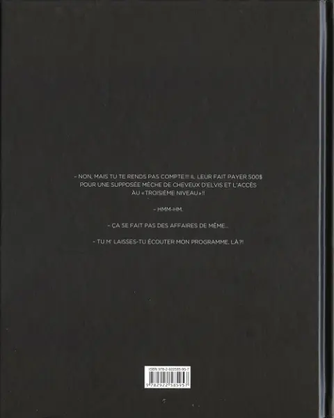 Verso de l'album Justine