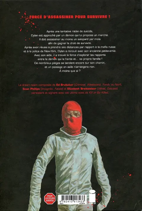 Verso de l'album Kill or Be Killed 4