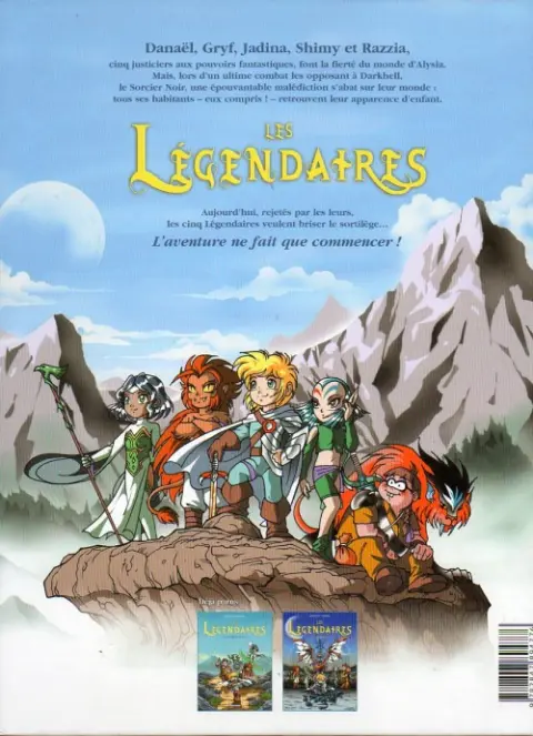 Verso de l'album Les Légendaires Tome 2 Le gardien