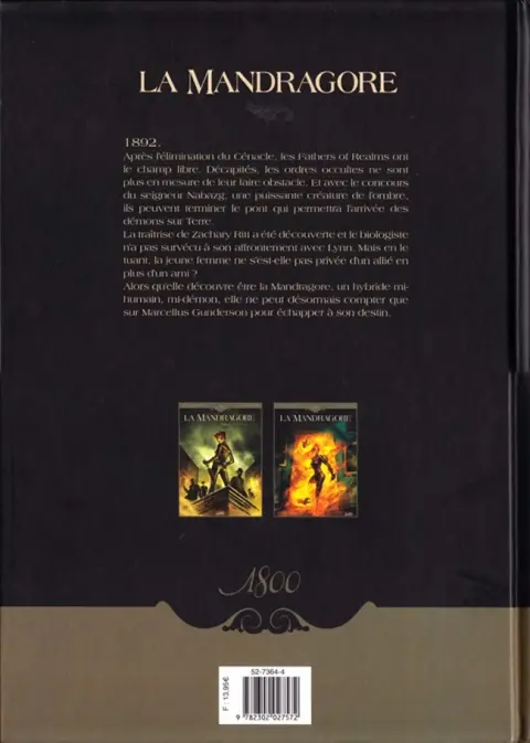 Verso de l'album La Mandragore Tome 2 La Part sombre