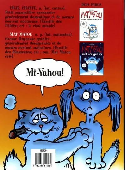 Verso de l'album Mat Matou Tome 3 Mat Matou à la plage
