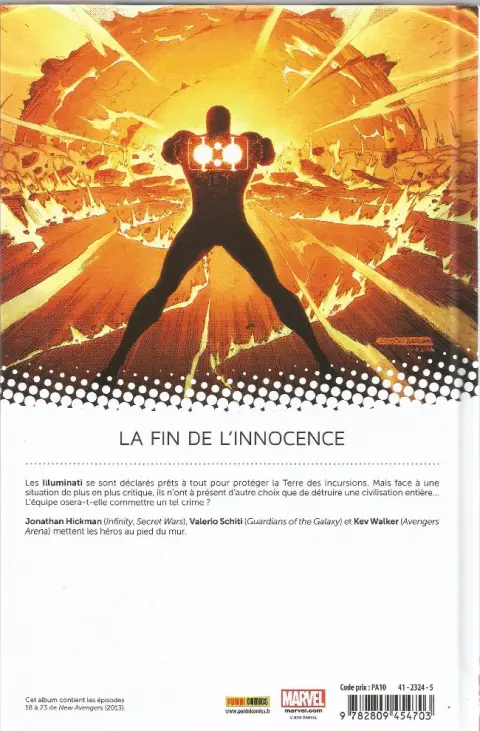 Verso de l'album The New Avengers Tome 4 Un Monde Parfait