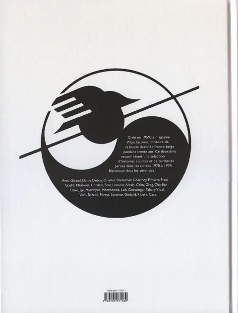 Verso de l'album Les Plus belles histoires de Pilote Tome 2 Les années 70