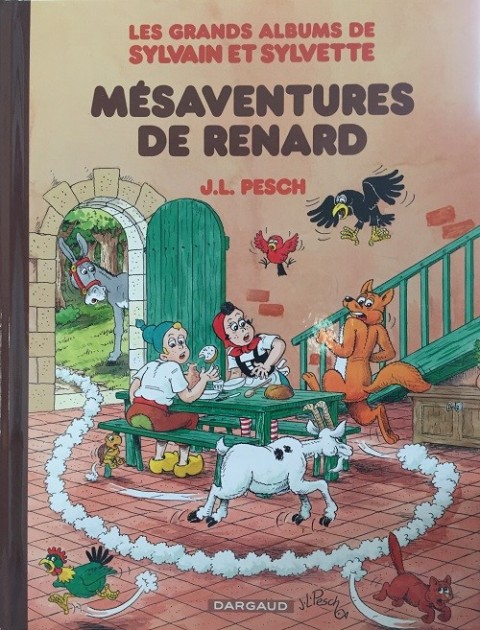 Couverture de l'album Les Grands albums de Sylvain et Sylvette Tome 5 Mésaventures de Renard