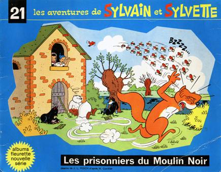 Couverture de l'album Sylvain et Sylvette Tome 21 Les prisonniers du Moulin Noir