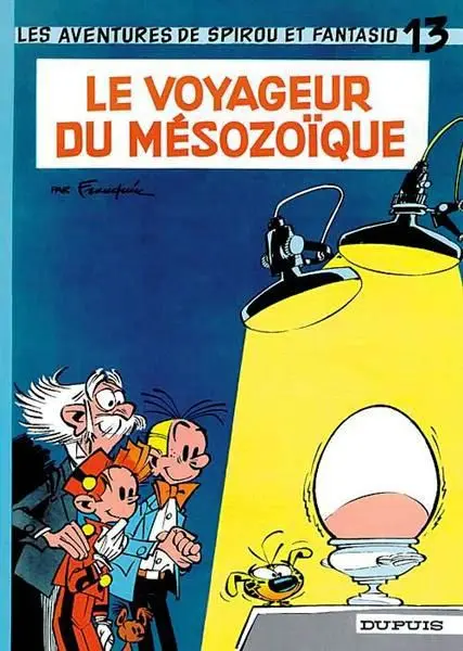 Couverture de l'album Spirou et Fantasio Tome 13 Le voyageur du mésozoïque