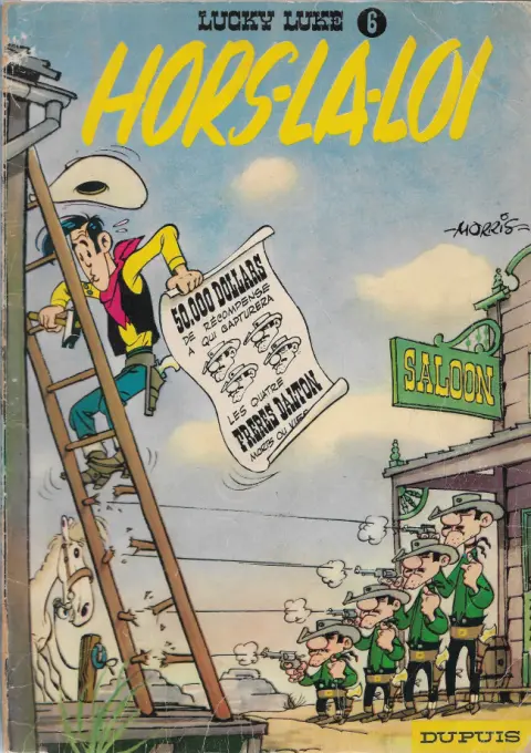 Couverture de l'album Lucky Luke Tome 6 Hors-la-loi