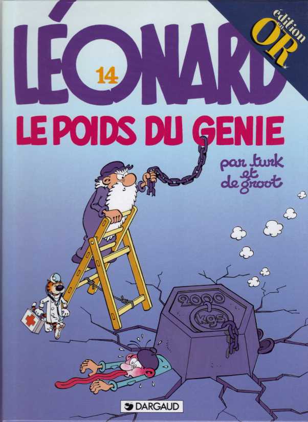 Couverture de l'album Léonard Tome 14 Le Poids du génie