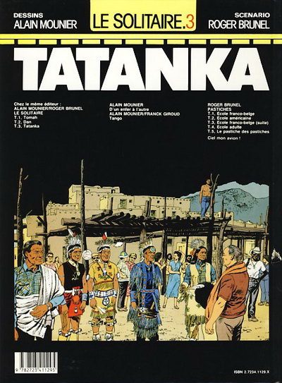 Verso de l'album Le Solitaire Tome 3 Tatanka