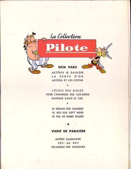 Verso de l'album Tanguy et Laverdure Tome 4 Escadrille des cigognes