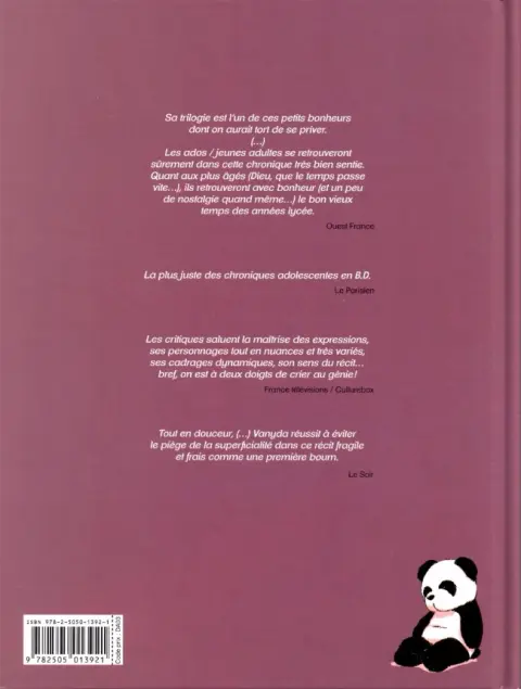 Verso de l'album Valentine Tome 1