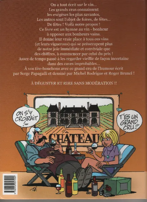 Verso de l'album Vins en fêtes !