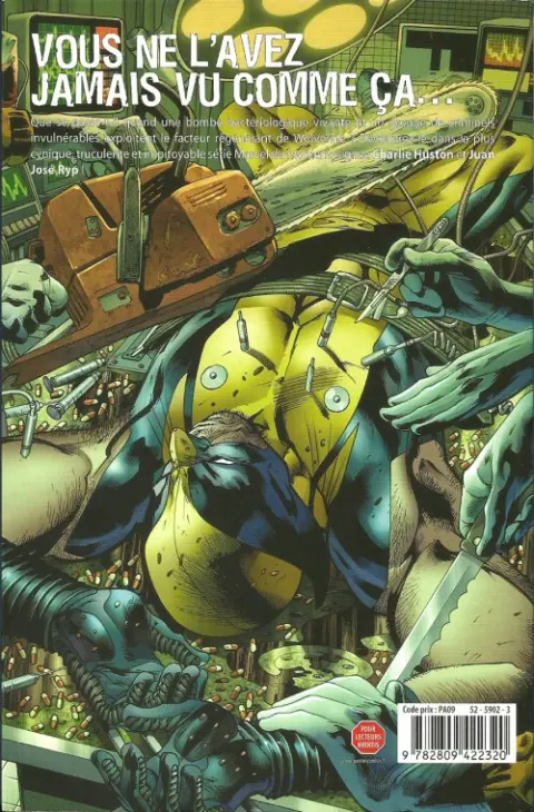 Verso de l'album Wolverine - Le meilleur dans sa partie Tome 1 Contagion