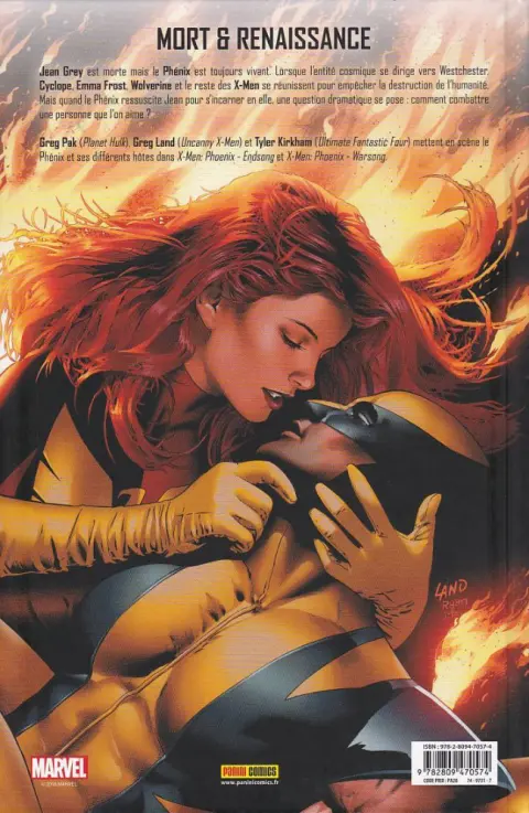 Verso de l'album X-Men Le chant du phénix