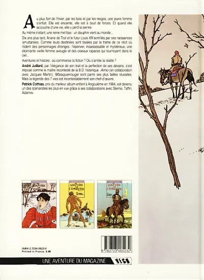 Verso de l'album Les 7 Vies de l'Épervier Tome 1 La blanche morte