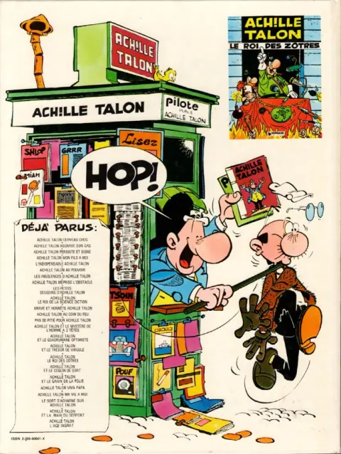 Verso de l'album Achille Talon Tome 6 Achille Talon au pouvoir