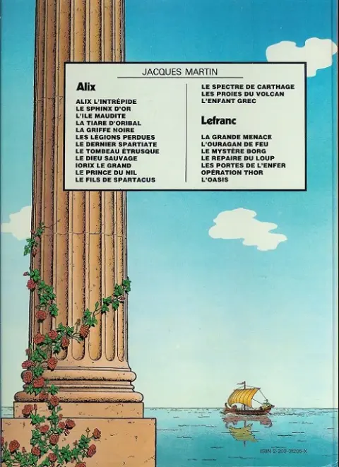 Verso de l'album Alix Tome 8 Le tombeau étrusque