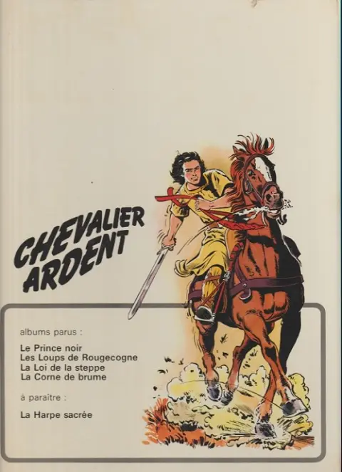 Verso de l'album Chevalier Ardent Tome 2 Les loups de Rougecogne