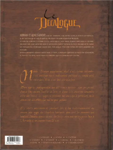 Verso de l'album Le Décalogue Tome 2 La Fatwa