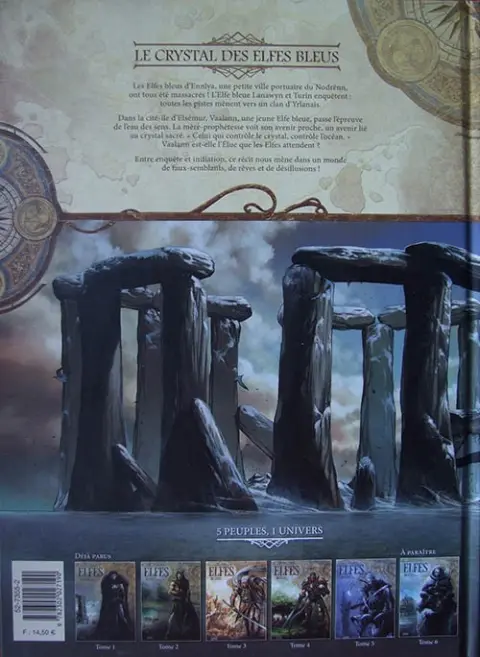 Verso de l'album Elfes Tome 1 Le Crystal des Elfes bleus