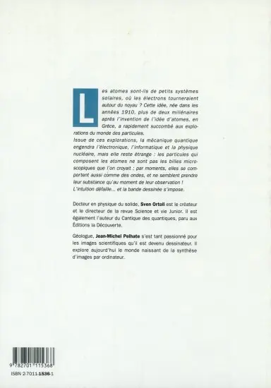 Verso de l'album Aventure quantique