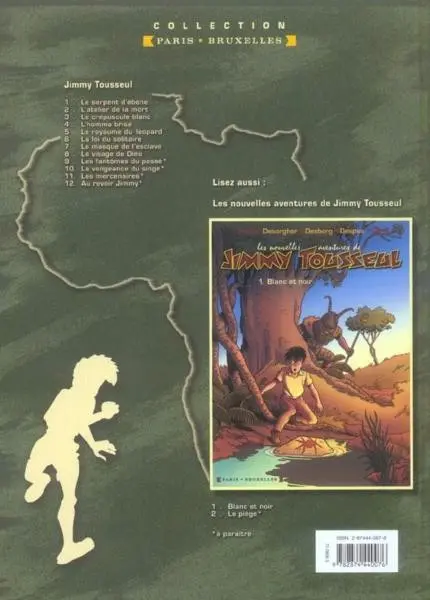 Verso de l'album Les aventures de Jimmy Tousseul Tome 7 Le masque de l'esclave