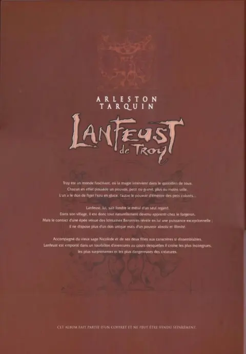 Verso de l'album Lanfeust de Troy Tome 8 La bête fabuleuse