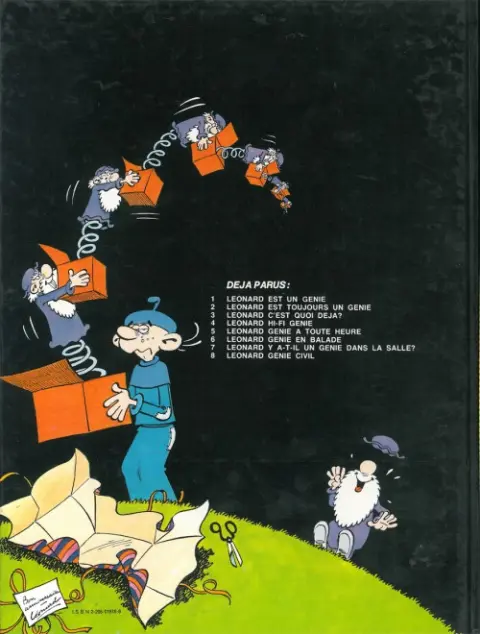 Verso de l'album Léonard Tome 4 Hi-Fi Génie
