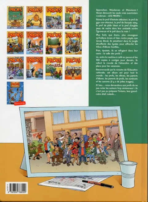 Verso de l'album Les Profs Tome 2 Loto et colles