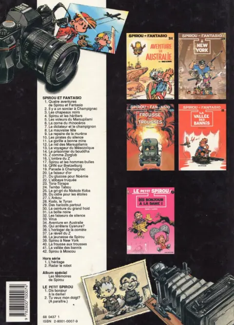 Verso de l'album Spirou et Fantasio Tome 5 Les voleurs du Marsupilami