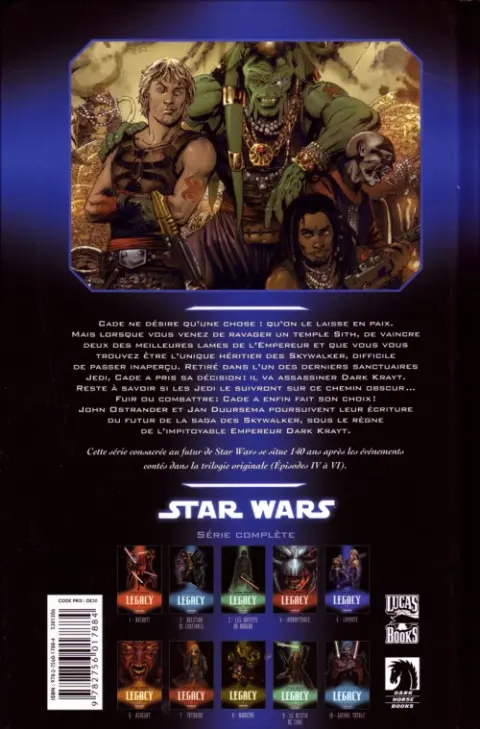 Verso de l'album Star Wars - Legacy Tome 5 Loyauté