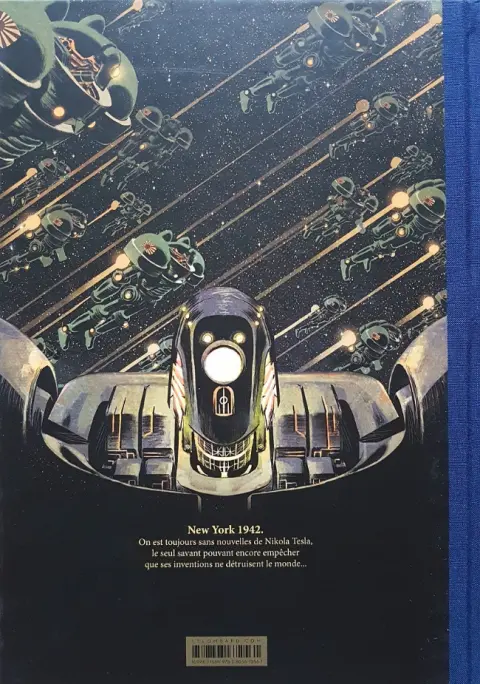 Verso de l'album Les Trois Fantômes de Tesla Tome 2 La conjuration des humains véritable