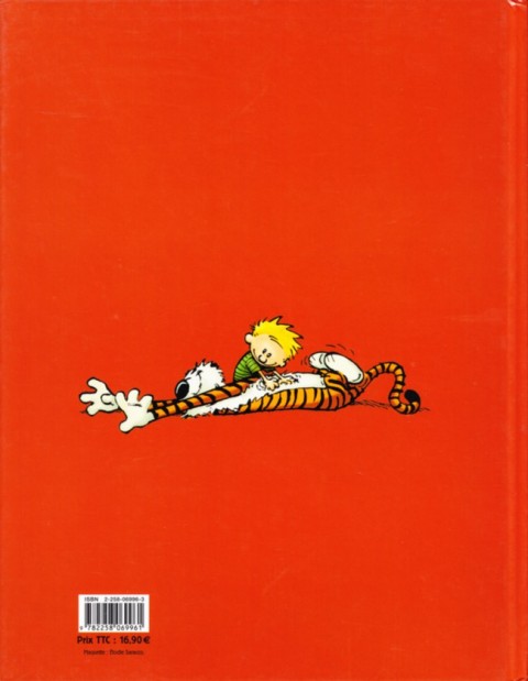 Verso de l'album Calvin et Hobbes Intégrale 1